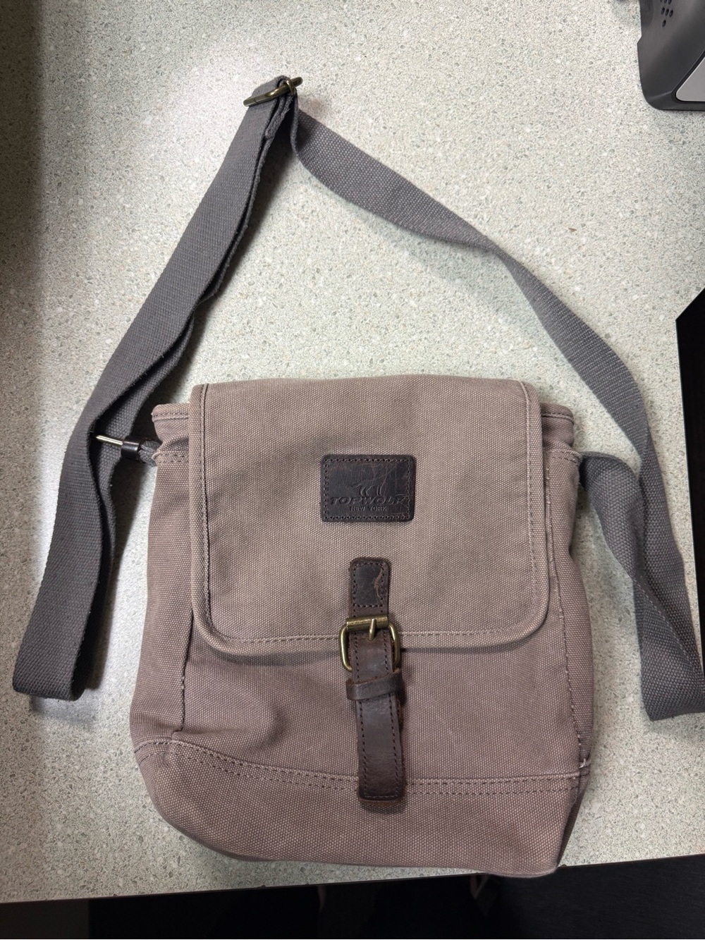 Vintage TOPWOLF New York Canvas Messenger Bag